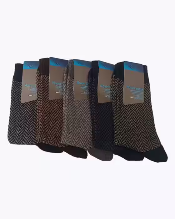 جوراب کلاسیک مردانه طرح گندمی جوراب نوین